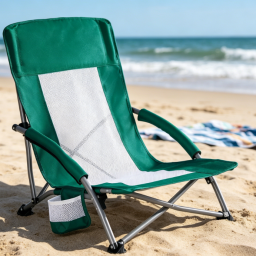 Low-Center-of-Gravity Extra-Wide High-Back Folding Camping Chair