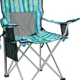 Folding Camping Chair With Cup Holder And Storage Bag
